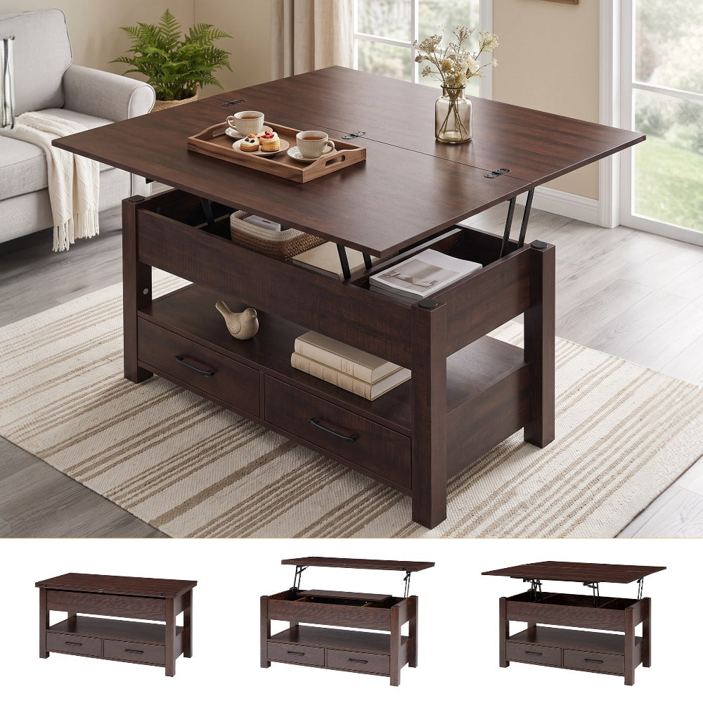 lift top coffee table convertible coffee table drawers - Temu