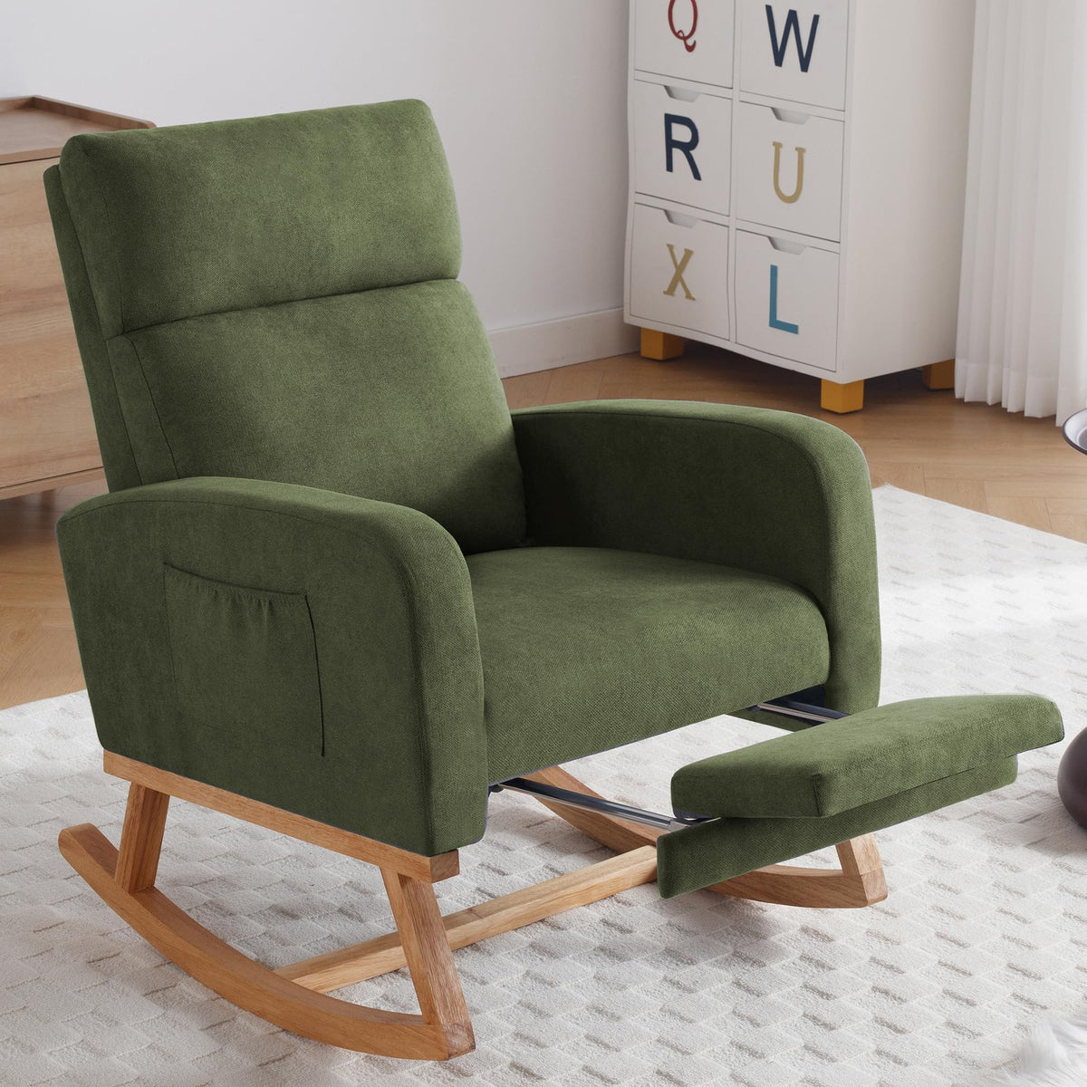 solid wood swivel rocker recliner slow rock mechanism - Temu