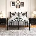 sturdy metal bed frame a victorian style headboard footboard - Temu