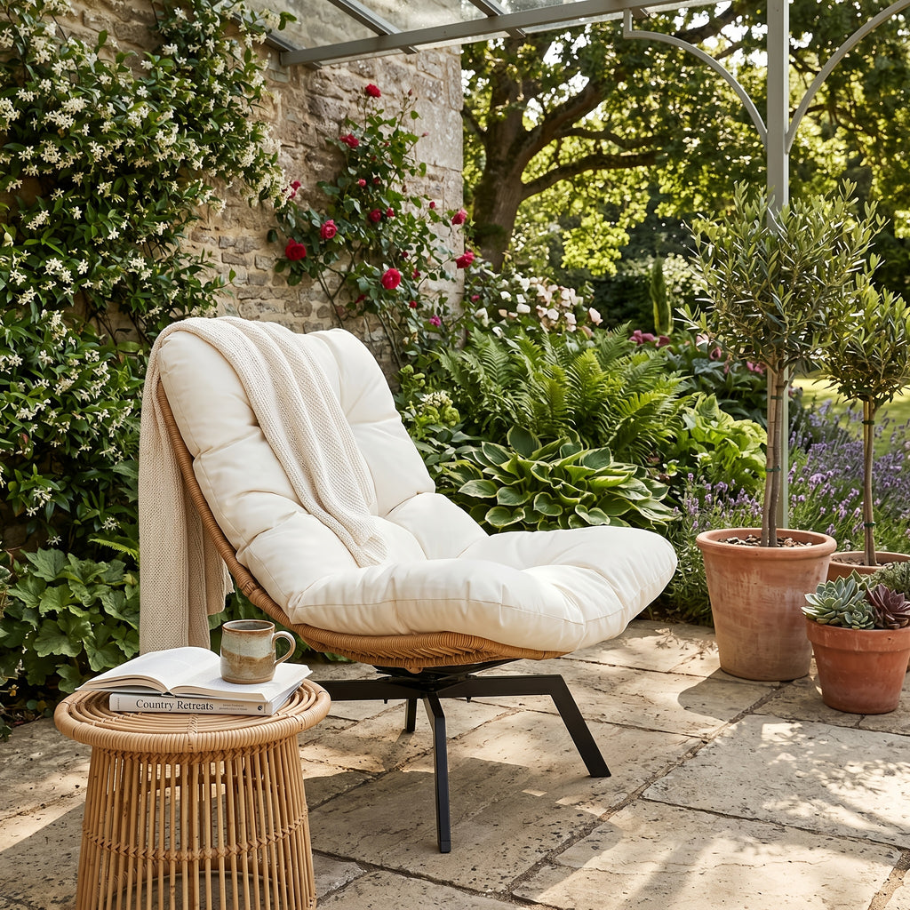 outdoor pe rattan swivel chair 360 degree wicker swivel - Temu