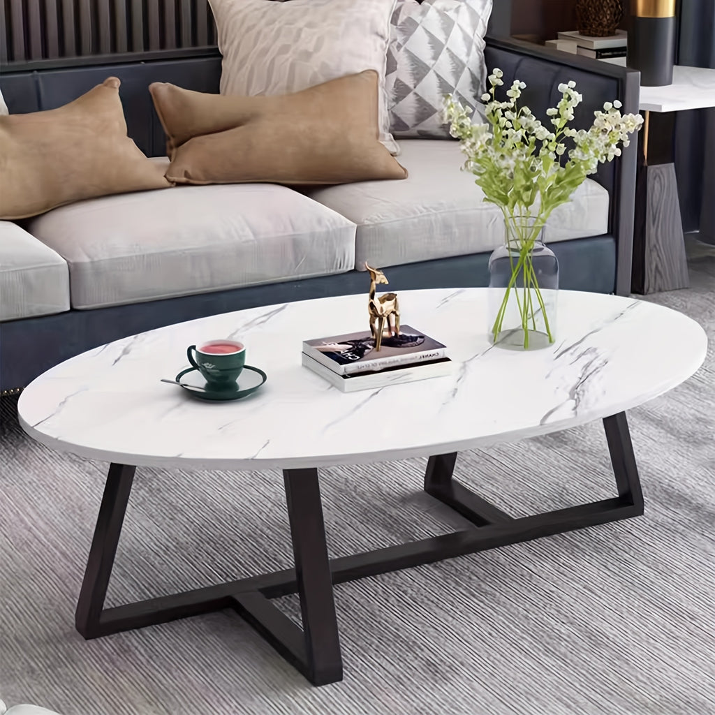 oval coffee table   living room table modern - Temu