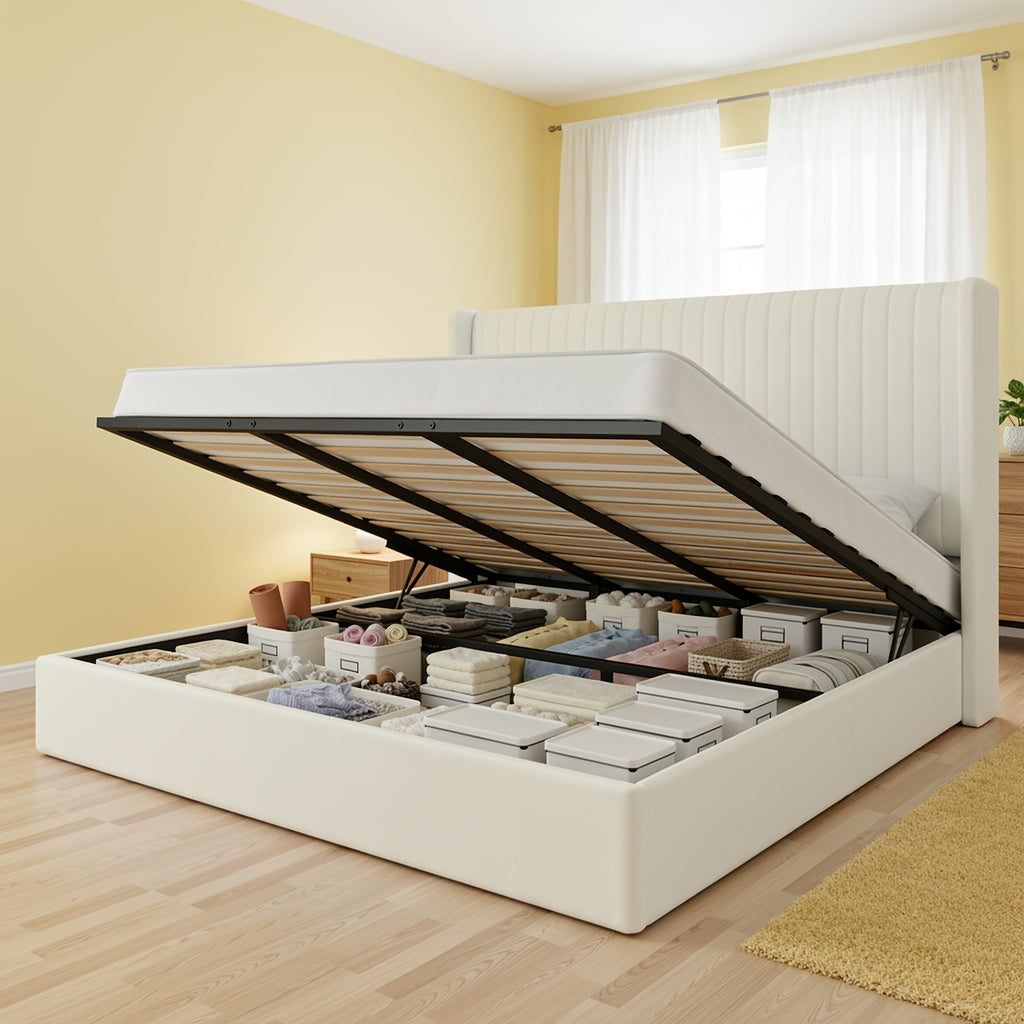 modern lift storage bed frame hydraulic lift bed - Temu