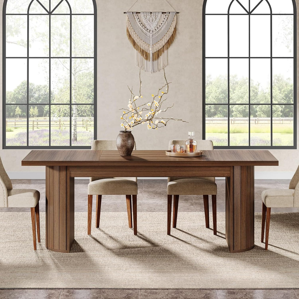 78 7 extra long dining table 6 8 people large farmhouse - Temu