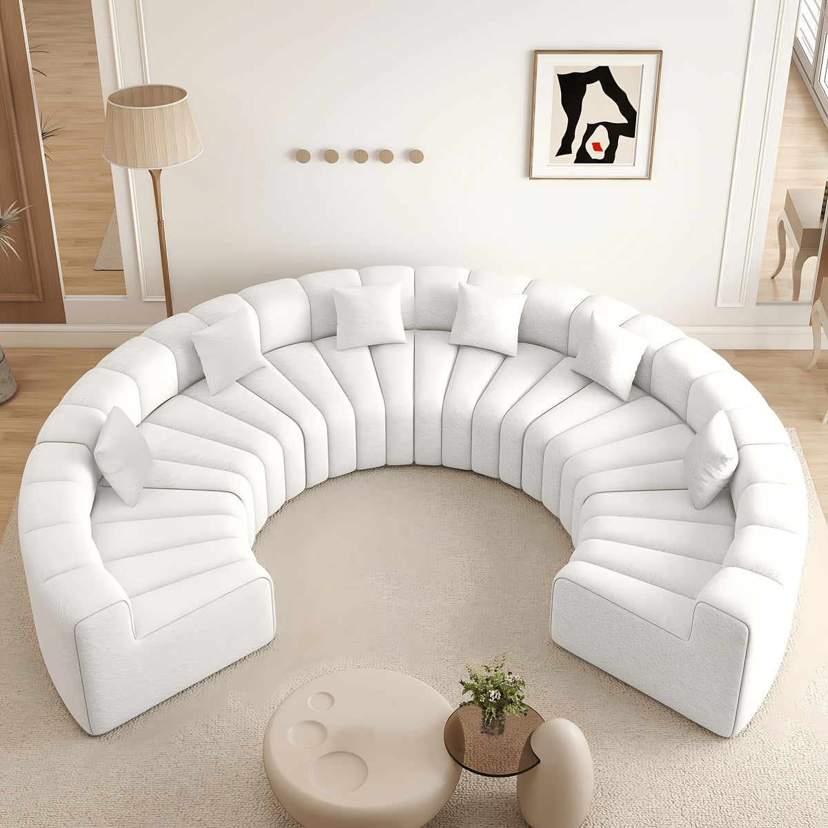 luxury modular sectional sofa foam cushioning chaise lounge - Temu