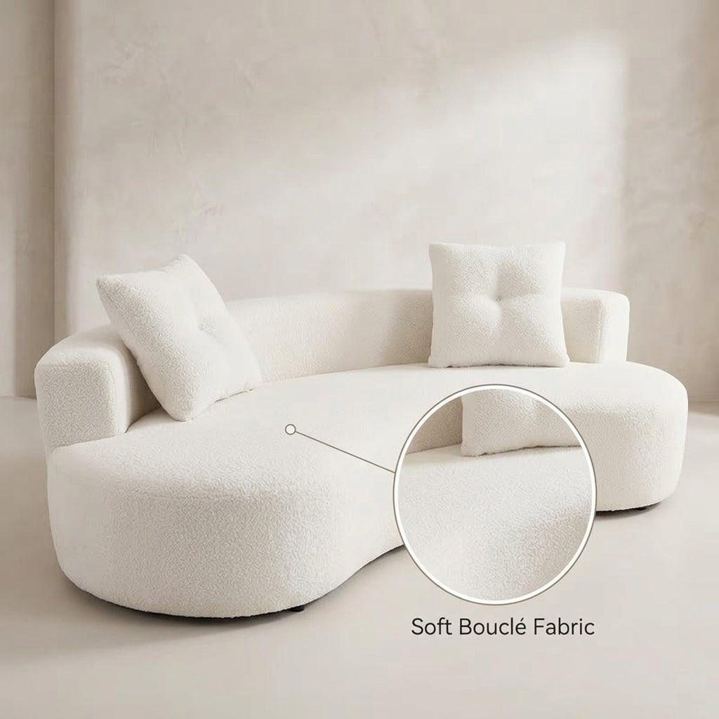 elegant luxurious moon shaped 79 5 3 seater boneless floor - Temu