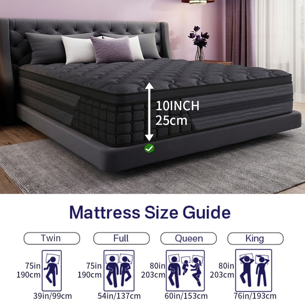 luxurious gel memory foam mattress hypoallergenic medium - Temu