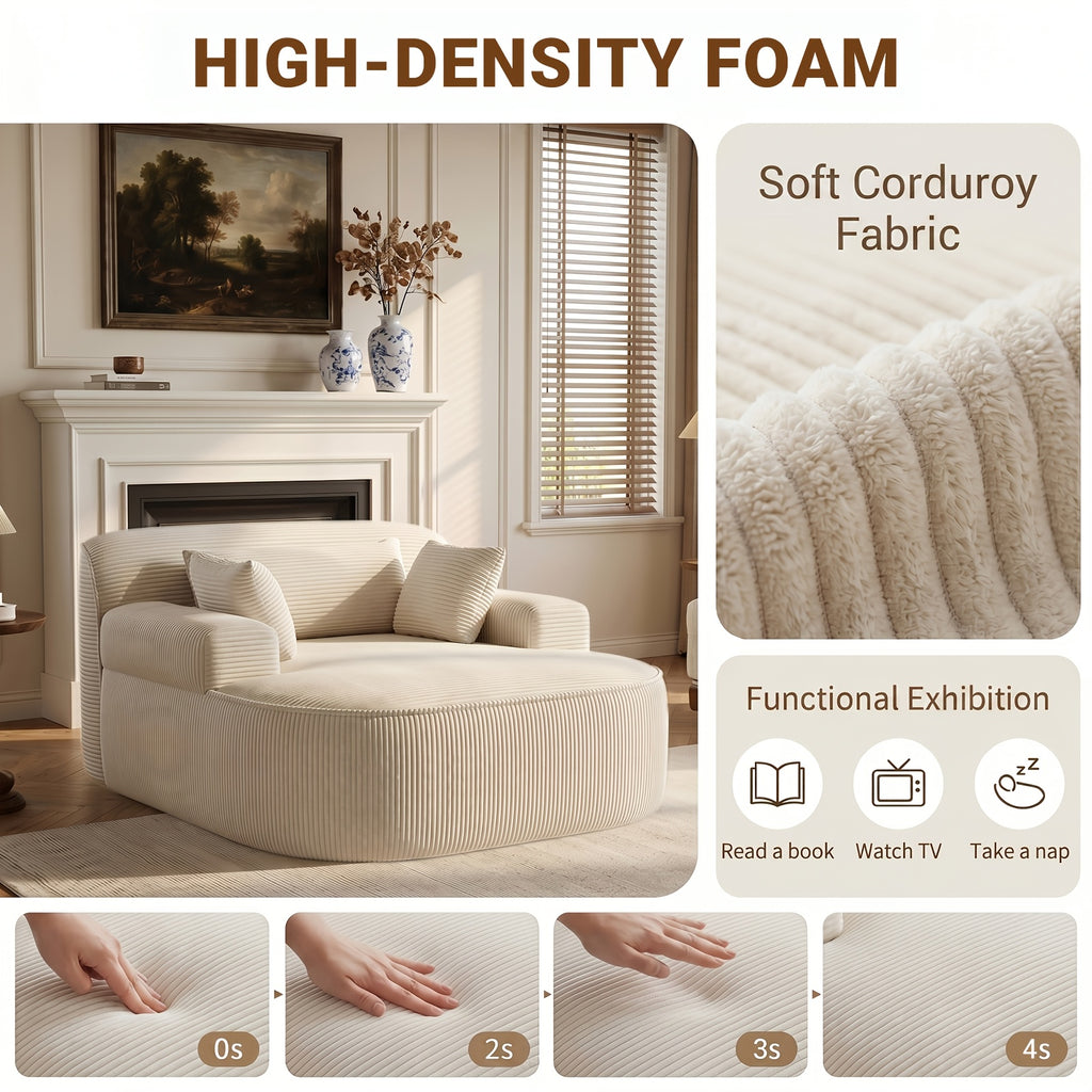oversized chaise lounge chair indoor boneless couch cloud - Temu