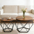 set 2 round multi purpose side tables small coffee end - Temu