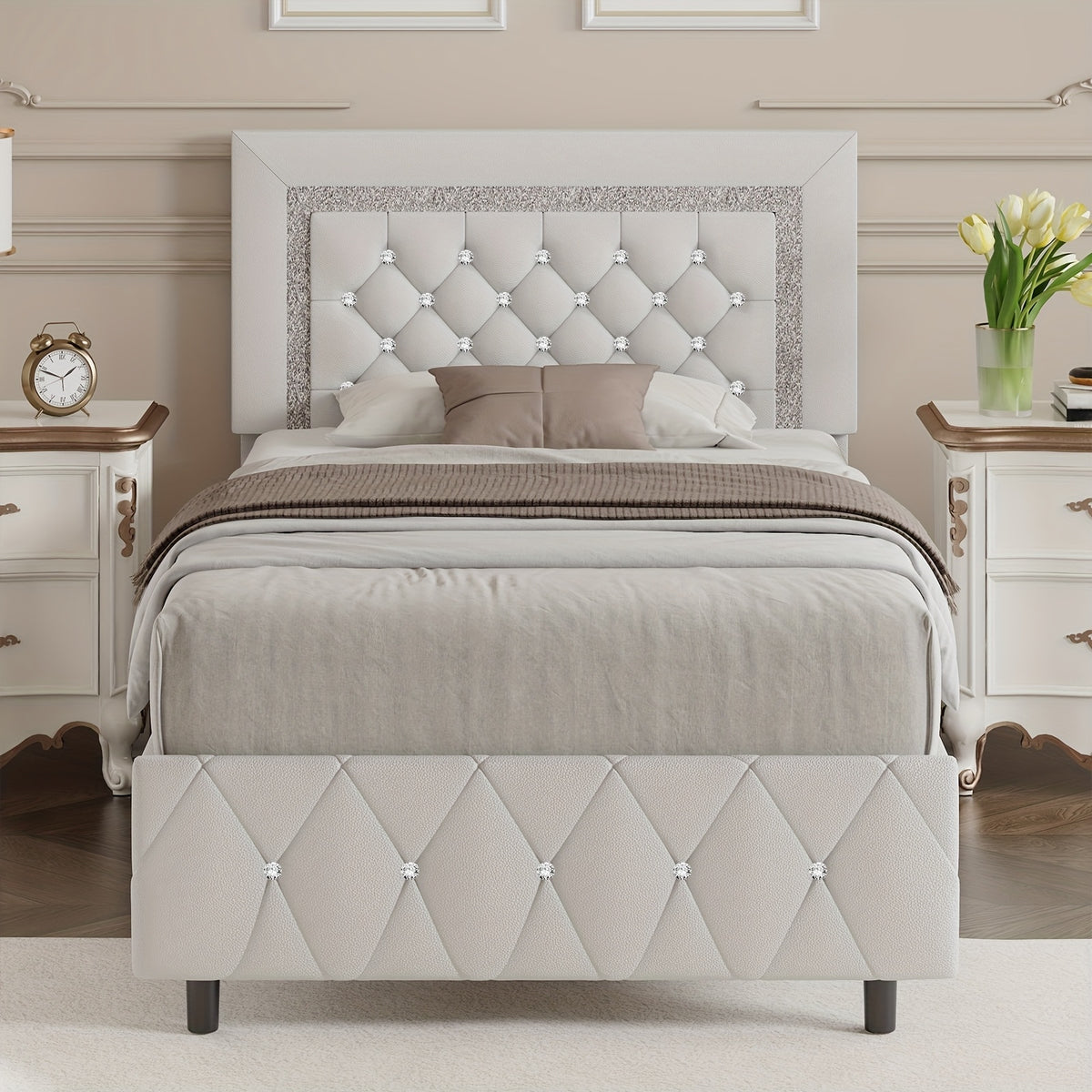 twin full queen king platform bed frame - Temu