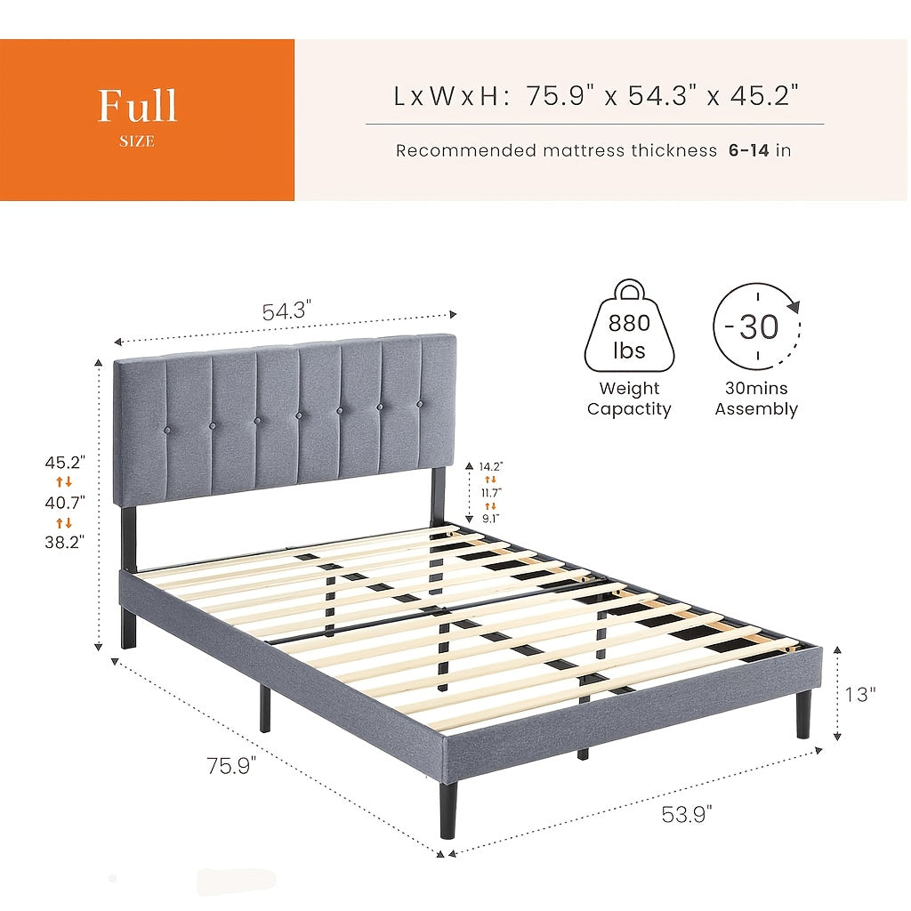 bed frame headboard platform bed frame king size bed frame - Temu