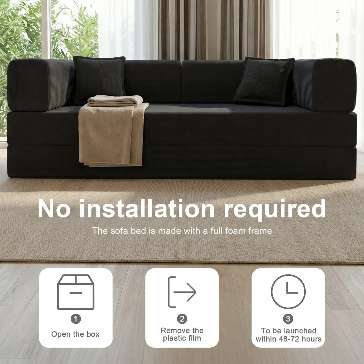sofa living room bedroom foldable convertible modular design - Temu