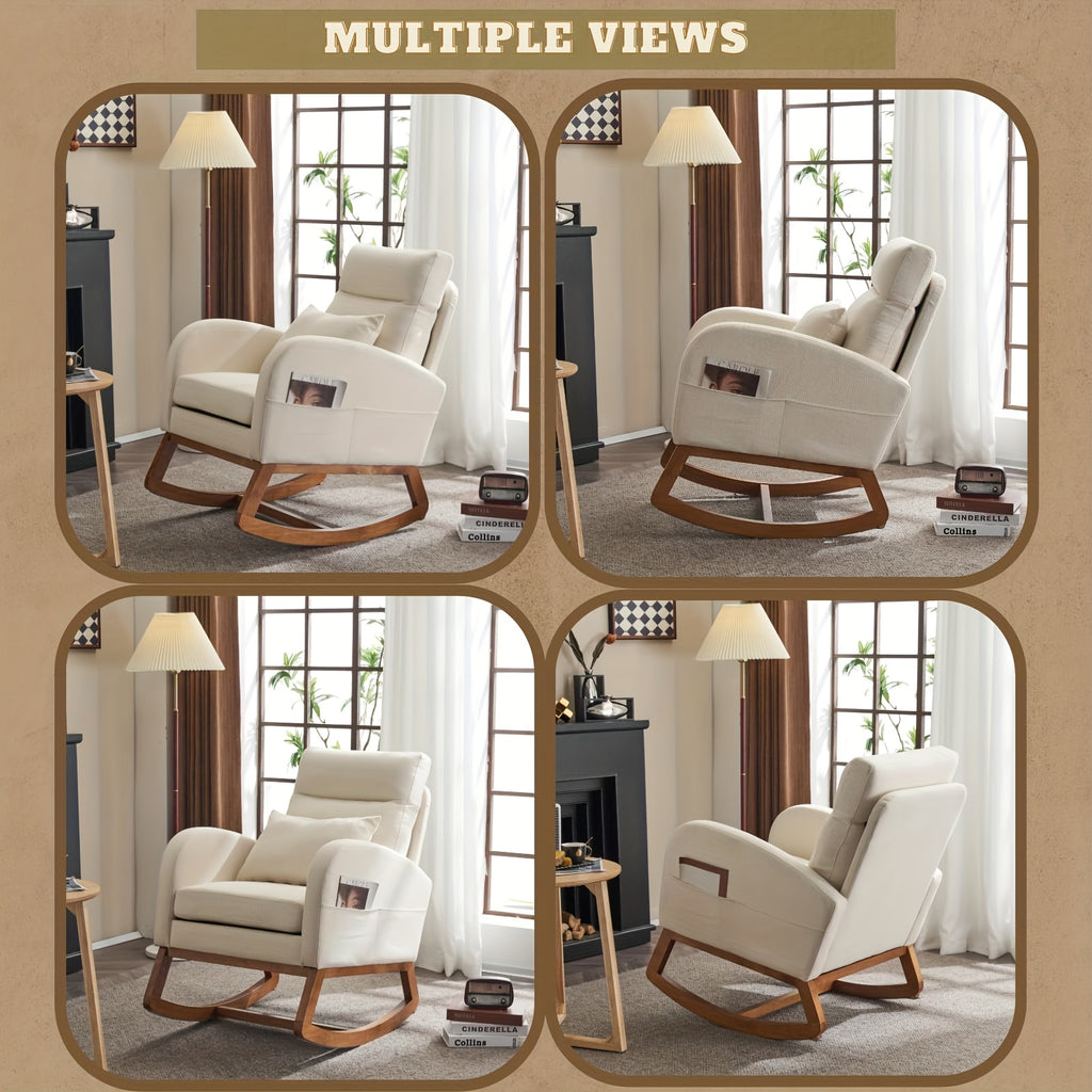 rocking chair high seat upholstered   century - Temu