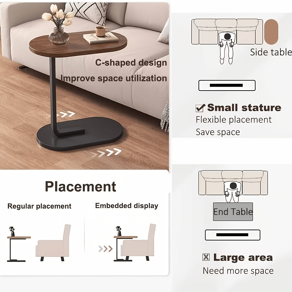 elegant sofa side table sturdy metal frame compact coffee - Temu