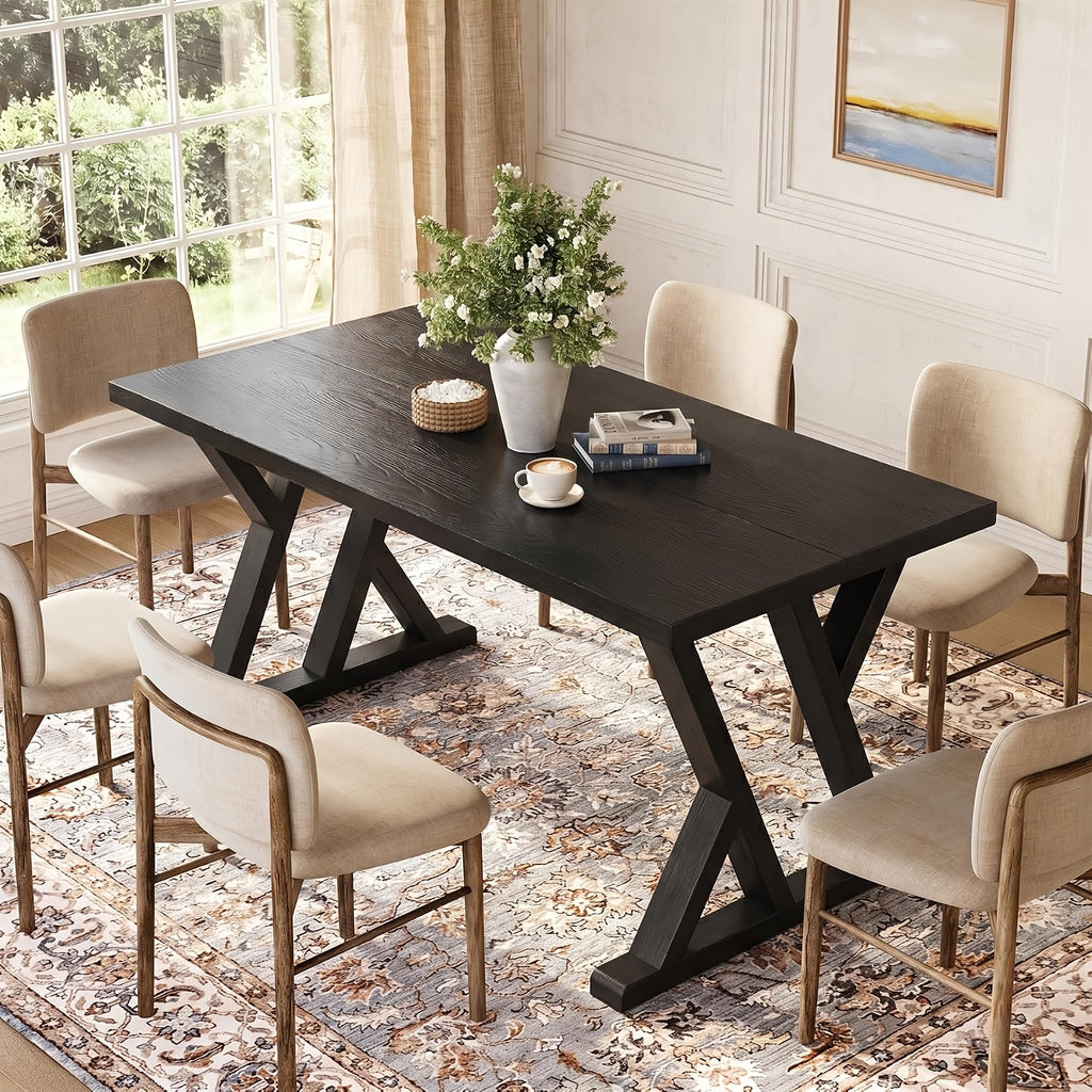 black 62 99 inch multi functional rectangular table x shaped - Temu