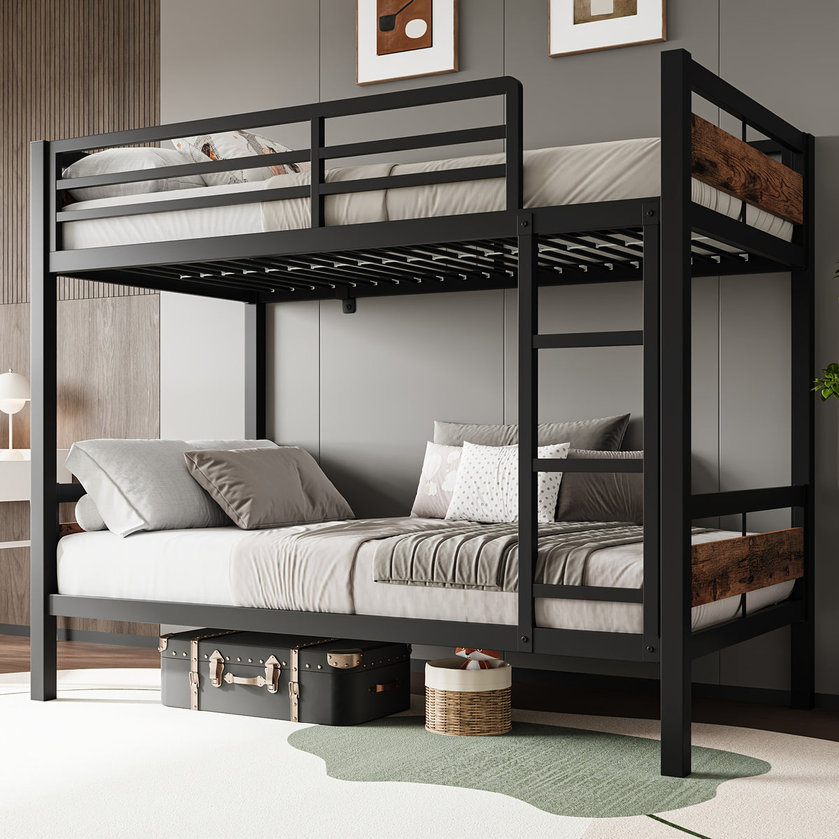 77 5 l heavy duty metal bed frame twin twin full twin bunk - Temu