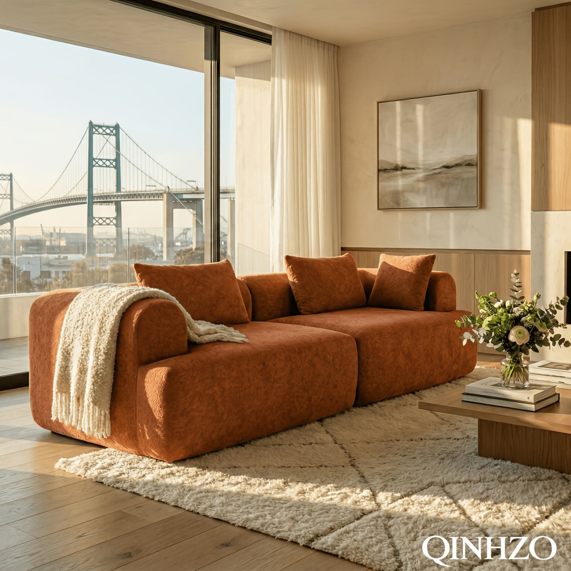 97 66 compressed   couch deep seat floor sofa 4 - Temu