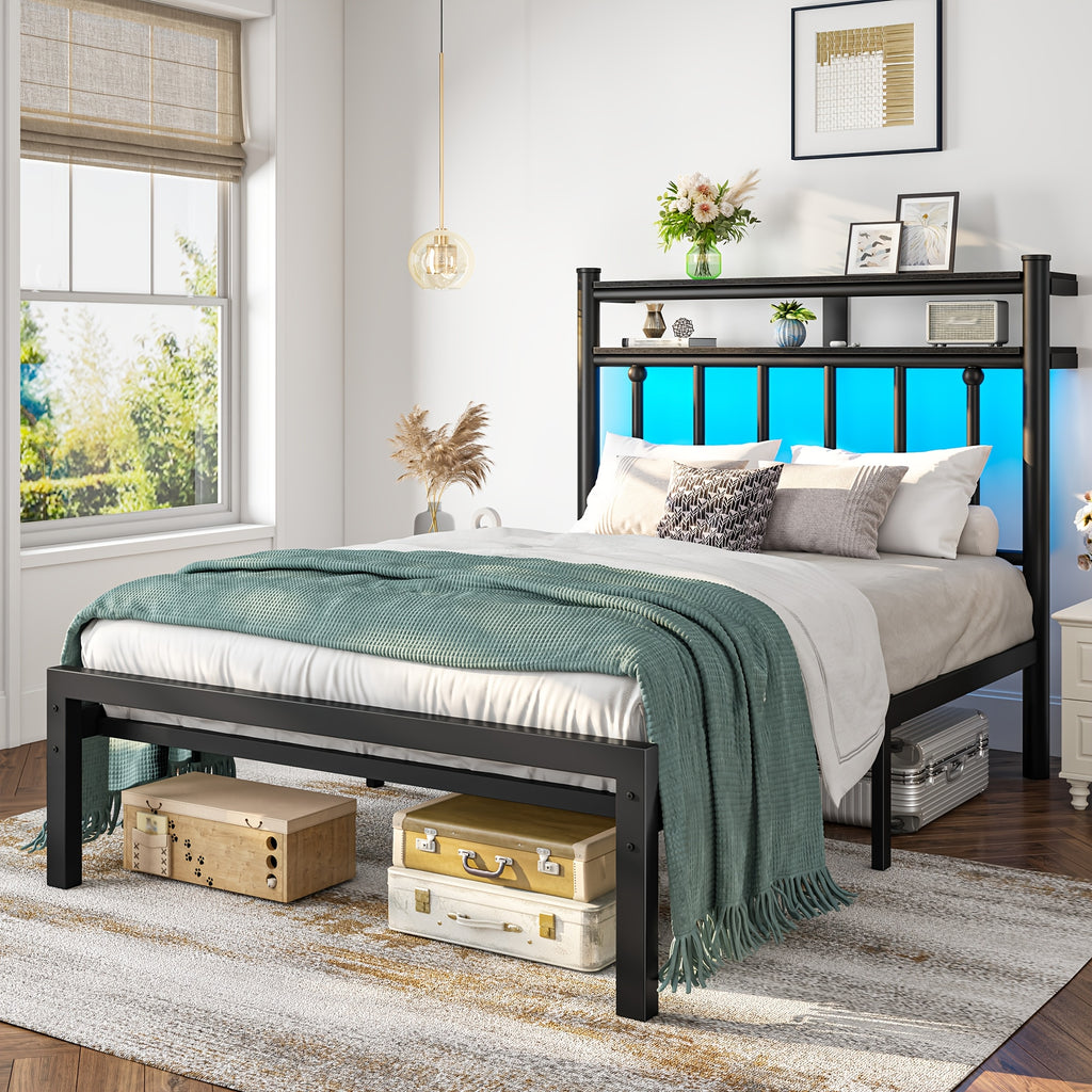 metal twin full queen king size bed frame 2 tier   - Temu