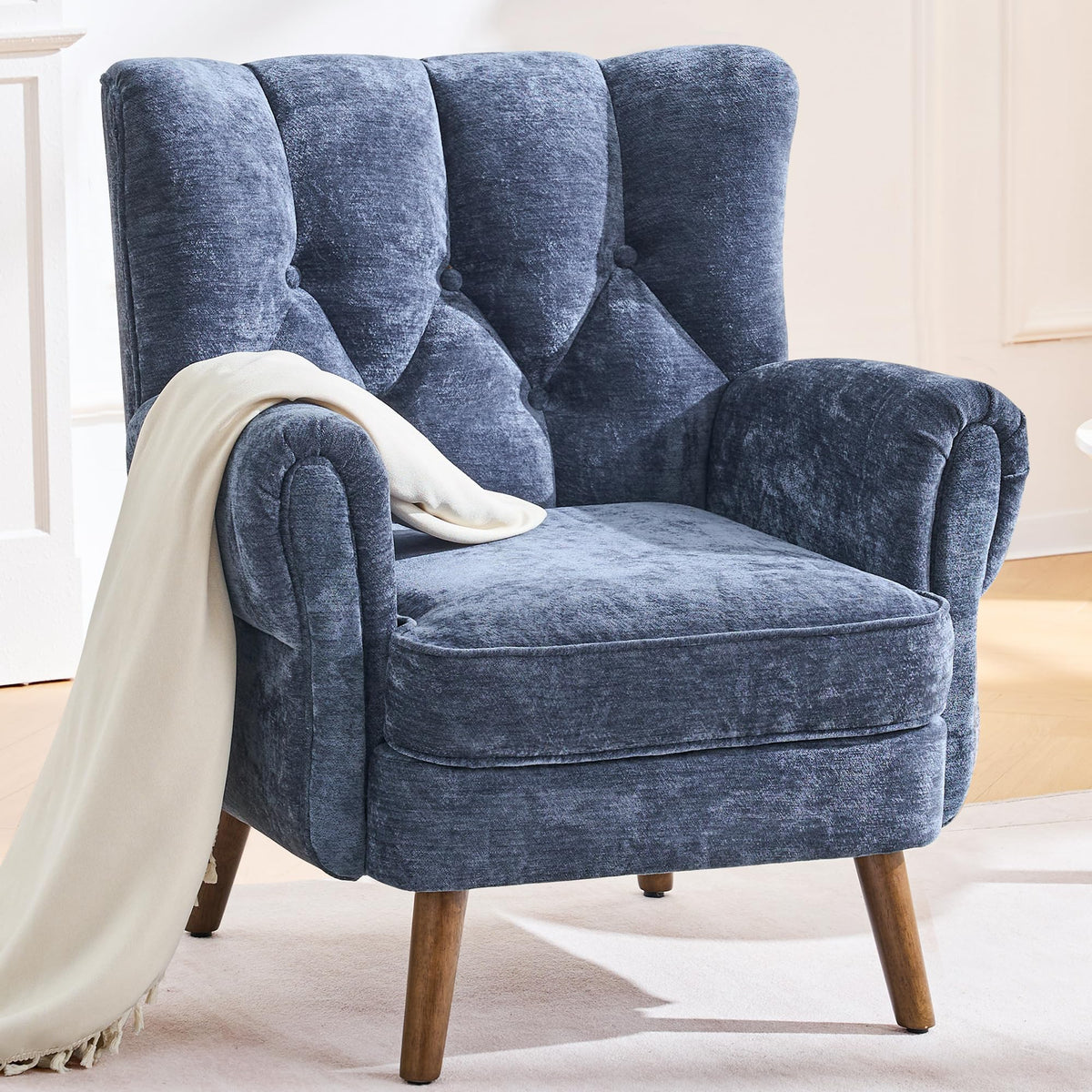 kitchen dining wingback accent chairs living room   - Temu