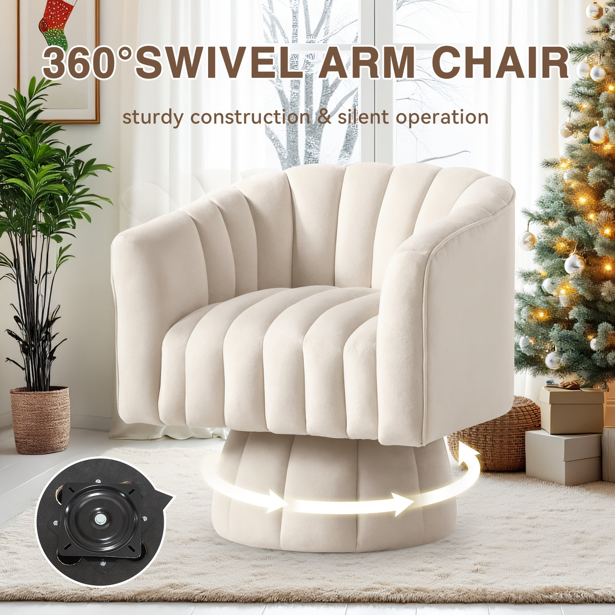 360 degree swivel sofa chair small chaise lounge   century - Temu