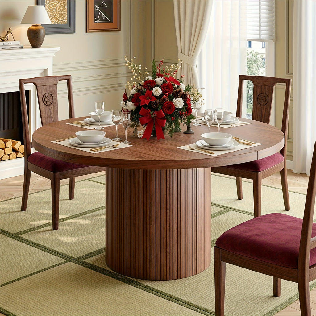 pazcasa 47 inch round dining table 4 circle kitchen table - Temu