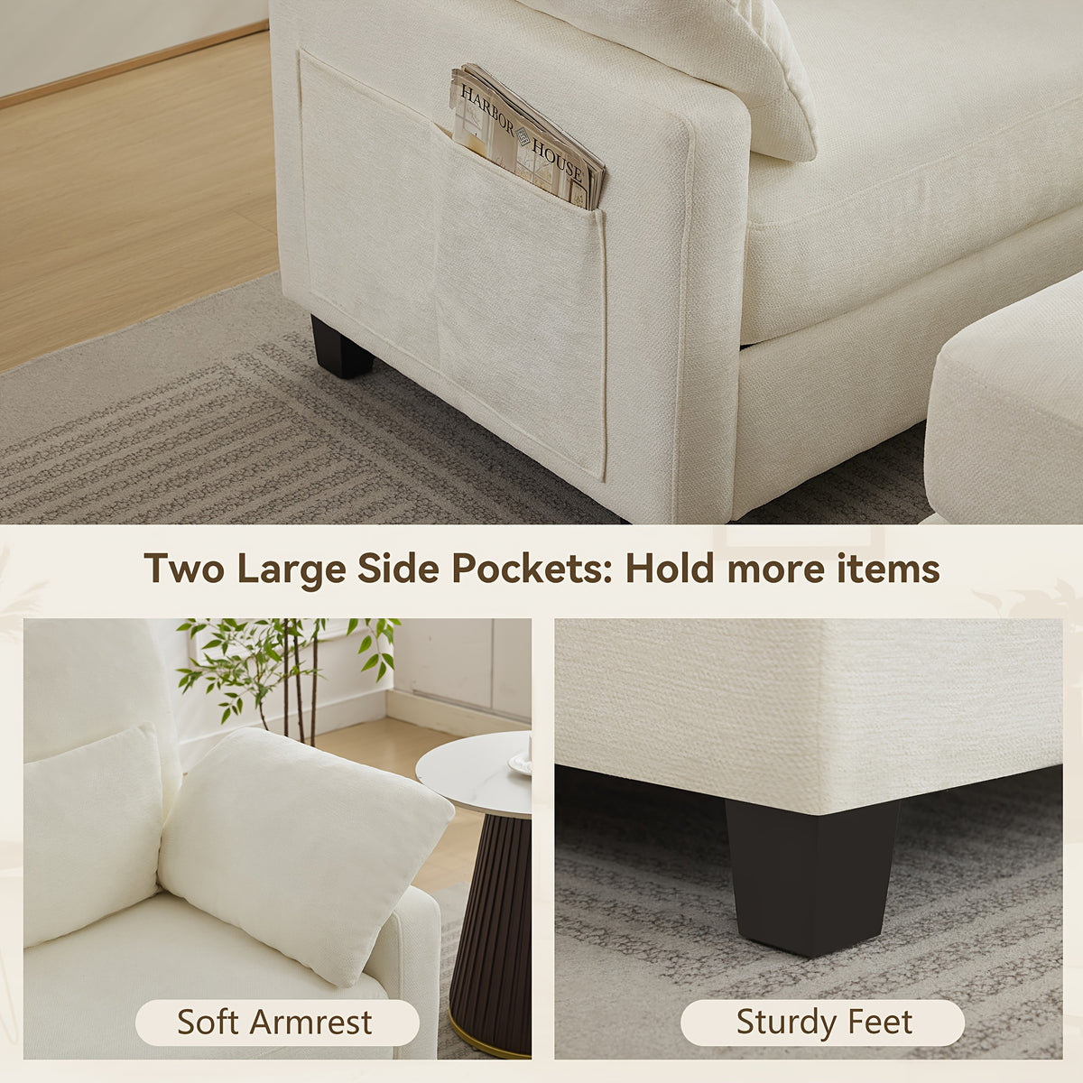 57 5 oversized chaise lounge   indoor white reading - Temu