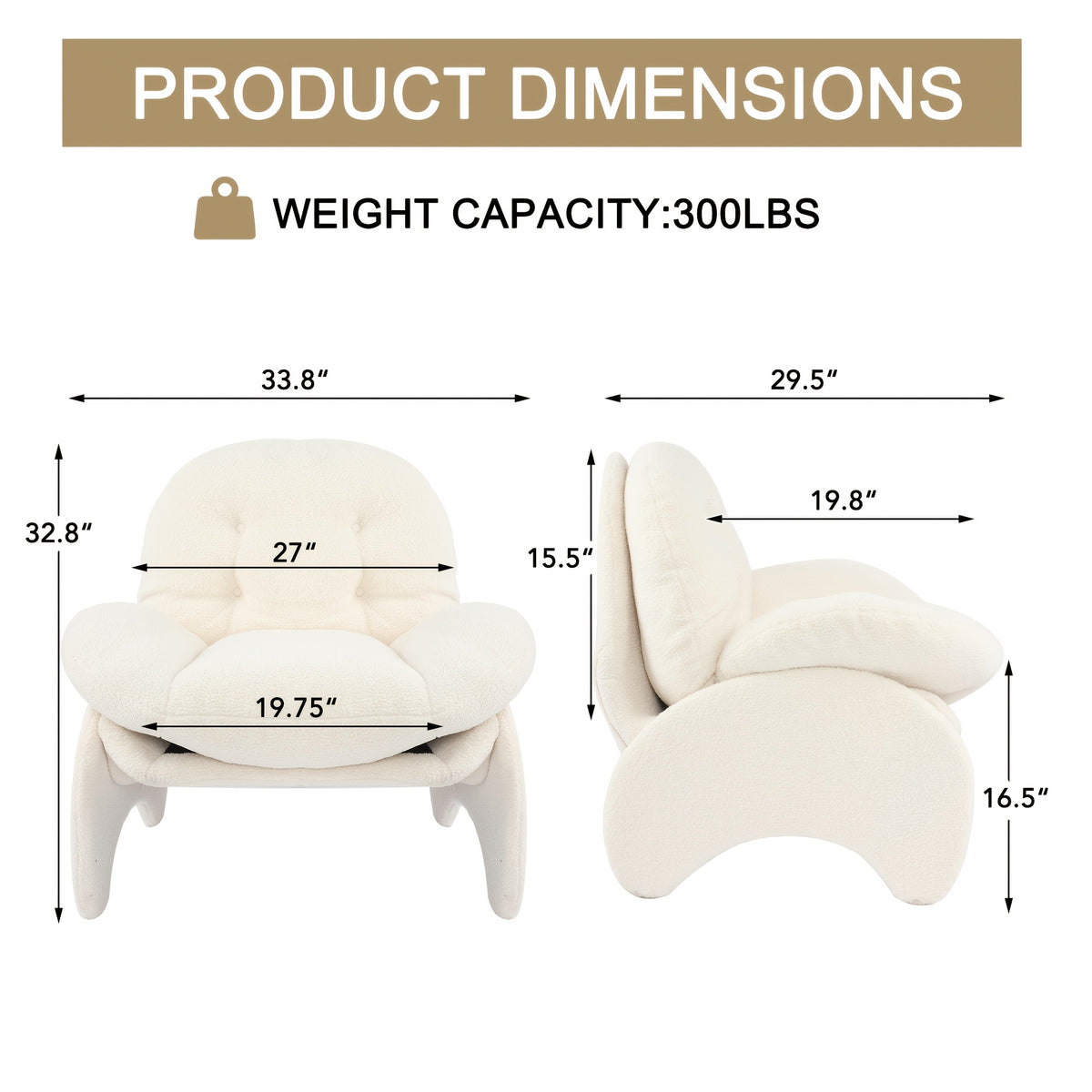 modern accent chair oversized comfy reading chair - Temu