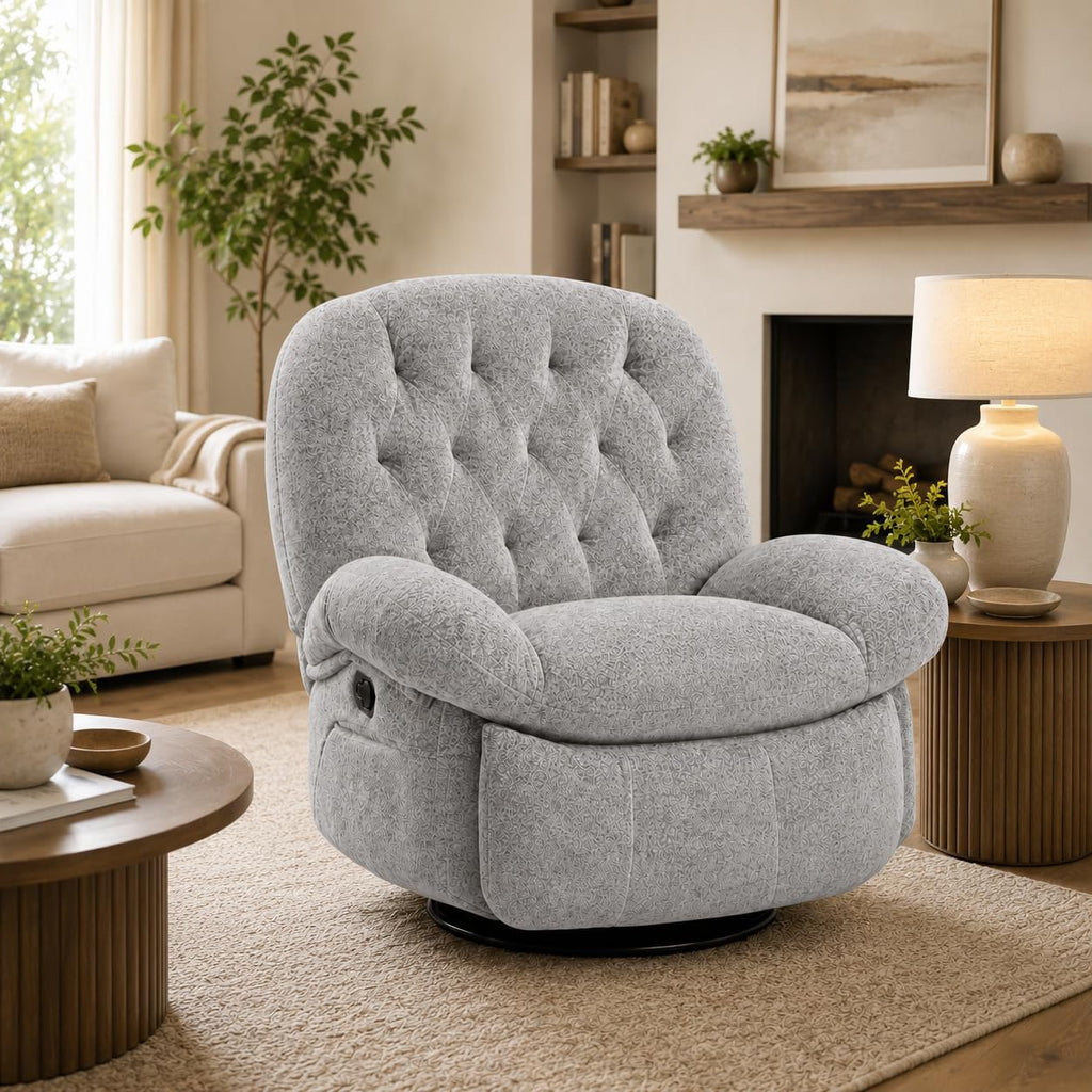 swivel rocker recliner chair living room 360 rotating glider - Temu