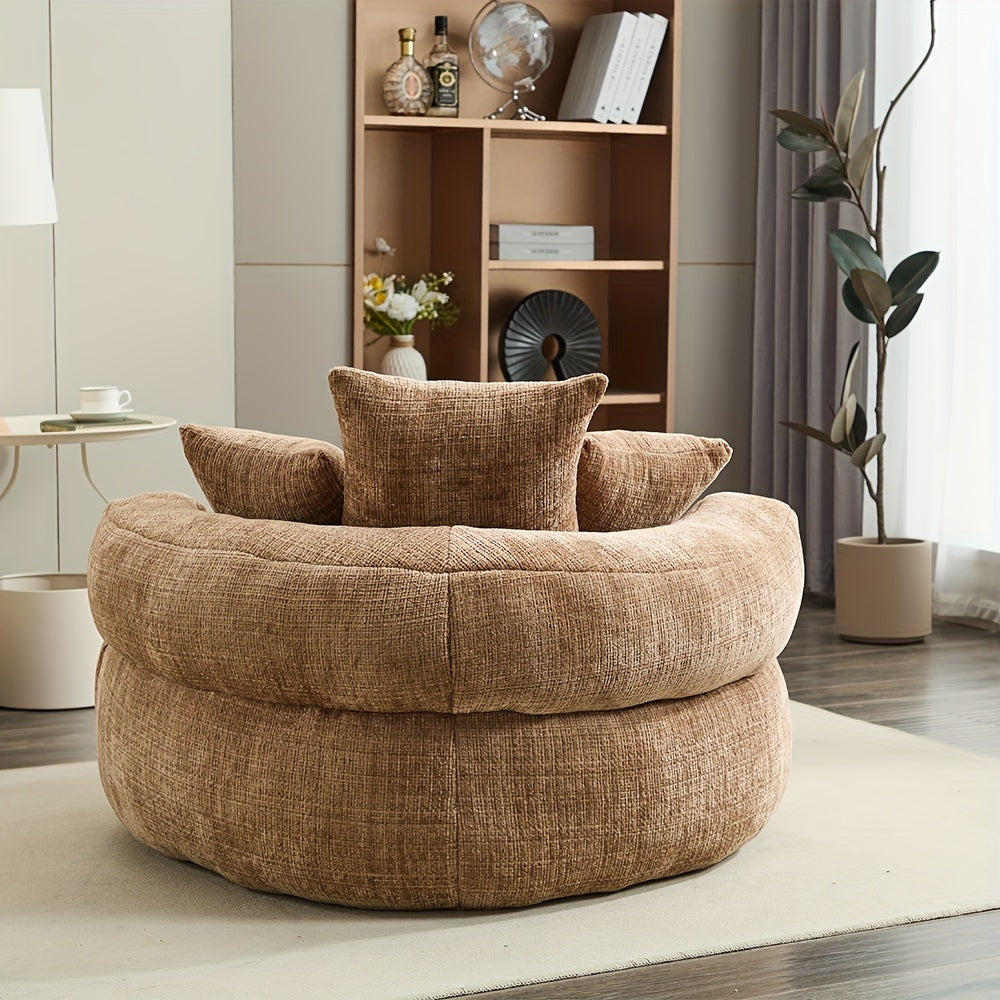 oversized 41 high back bean bag chair plush floor lounger - Temu