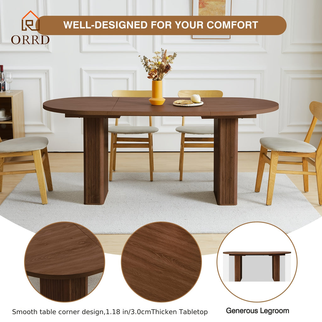 oval dining table suitable 4 6 people - Temu