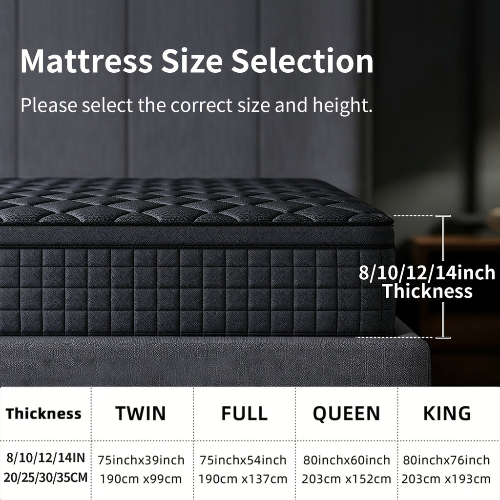 8 10 12 14 inch   mattress twin full queen king sizes - Temu