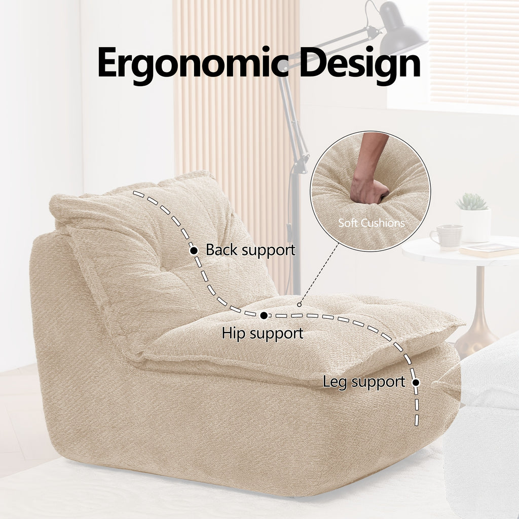 mcq single recliner chair footrest 62 2 inch foam floor - Temu