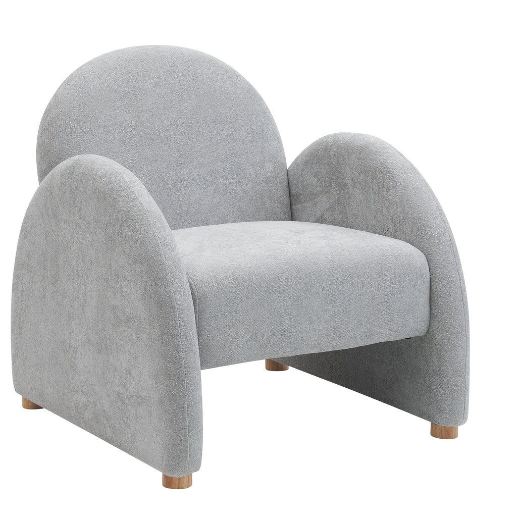 modern accent chair upholstered boucle arm single sofa comfy - Temu