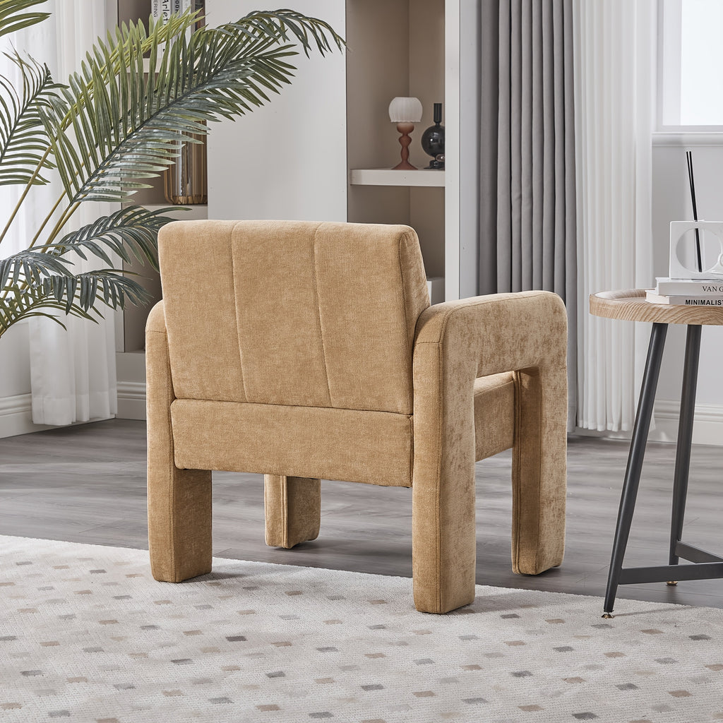 modern chenille single armchair living room bedroom office - Temu