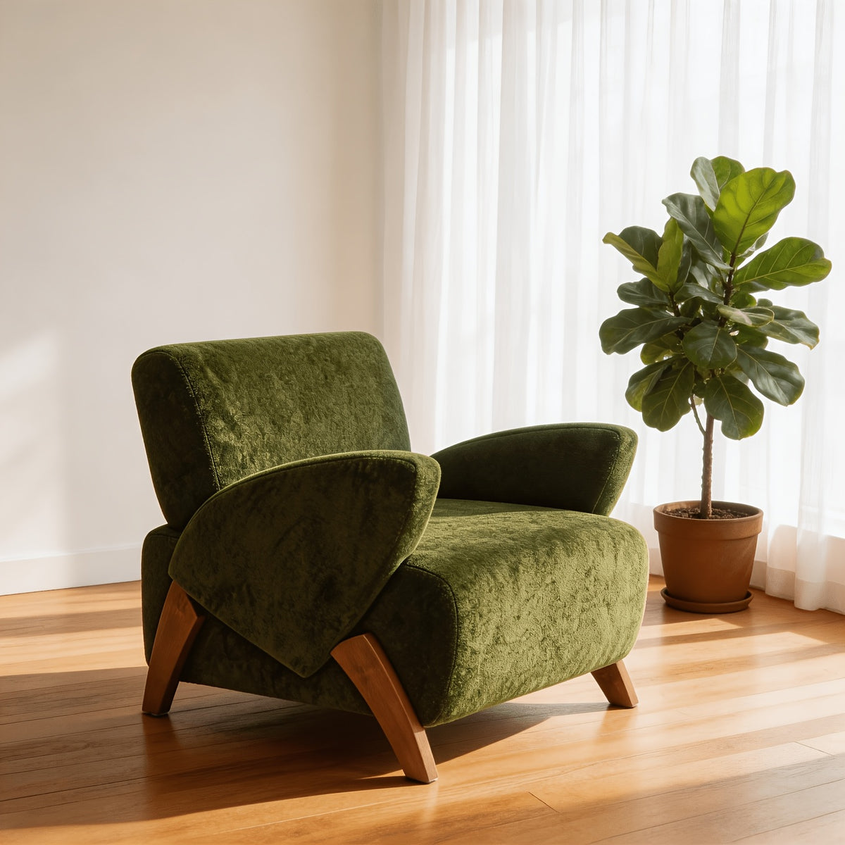 28 15 velvet accent chair modern lounge chair birch legs - Temu