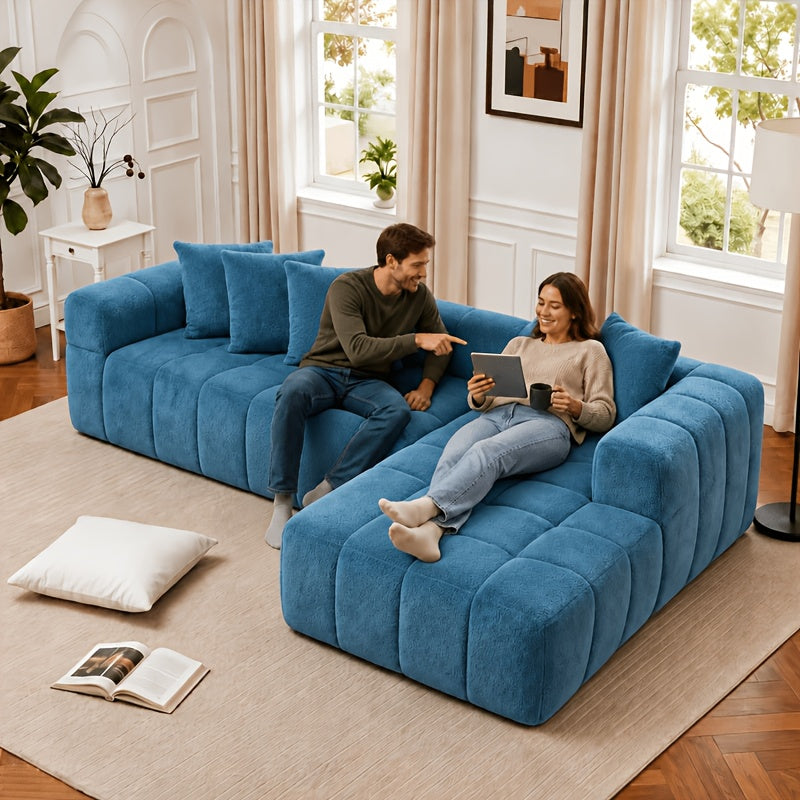 107 9 oversized modular sectional sofa deep seat l shaped - Temu