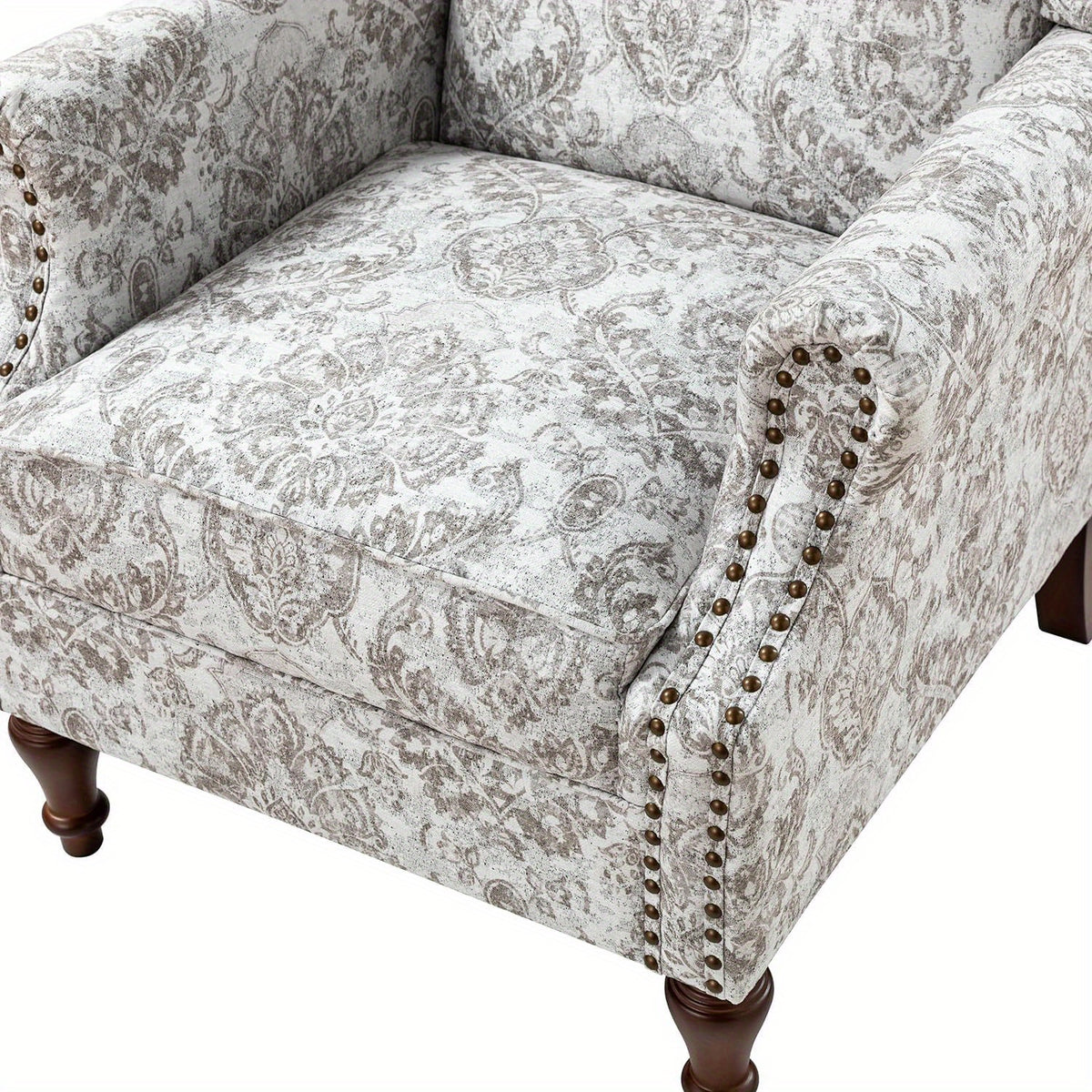 wingback accent chair floral   traditional - Temu