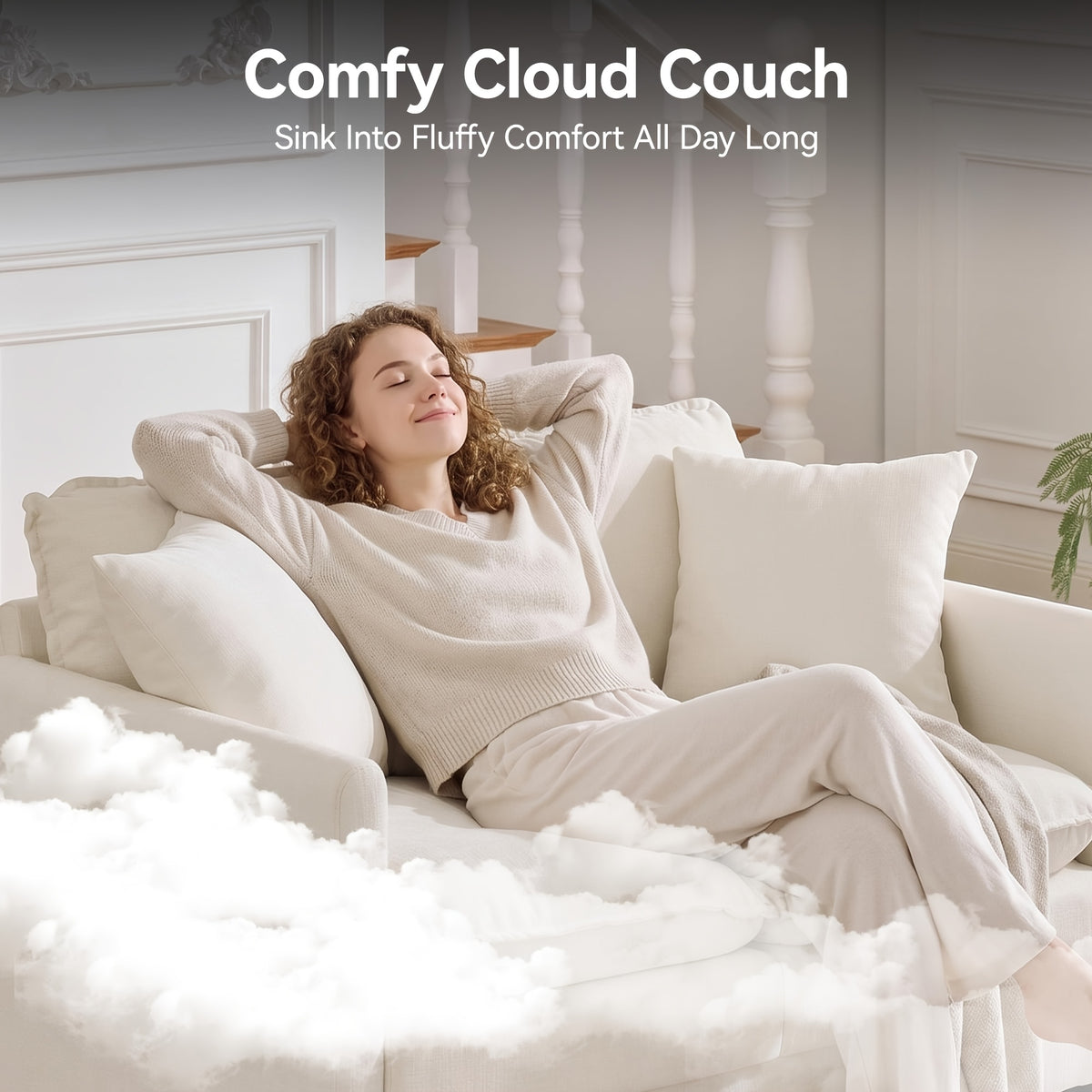 30 cloud single couch 1 seater modern accent chair throw - Temu