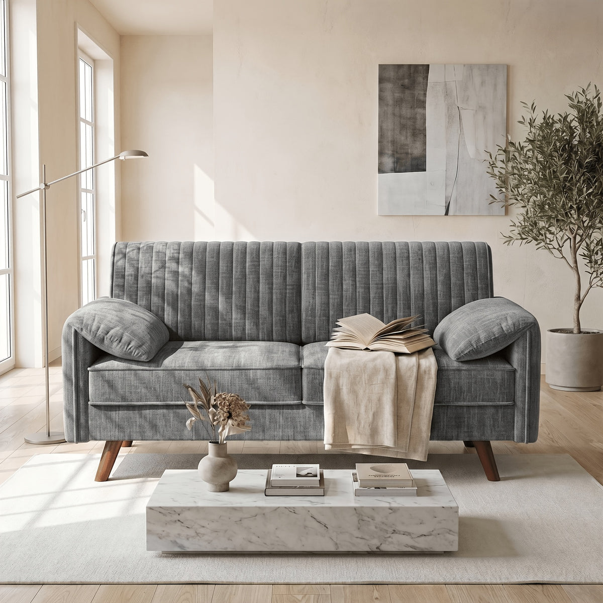 1pc 64 5 chenille loveseat soft padded   compact 2 seater - Temu