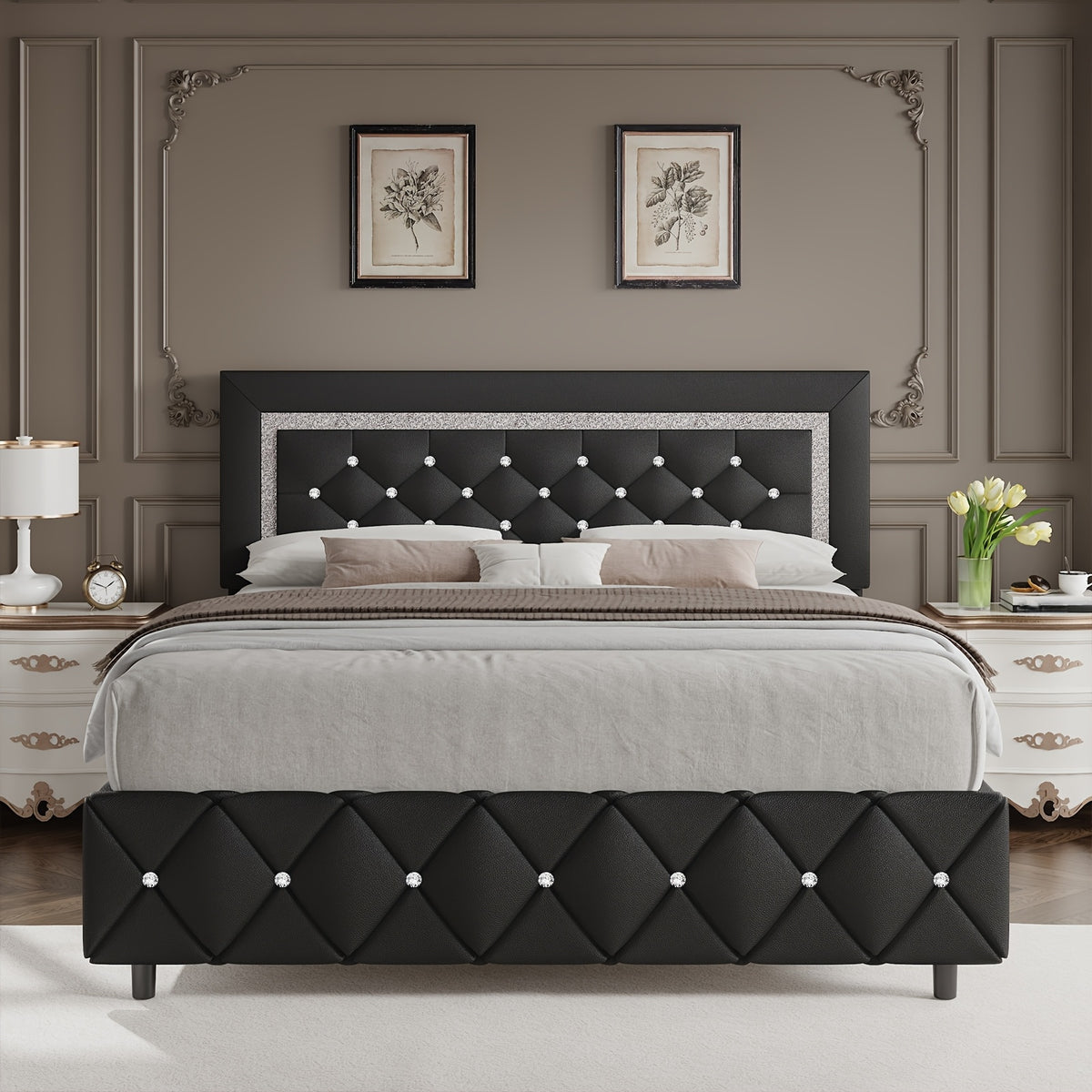 twin full queen king platform bed frame - Temu