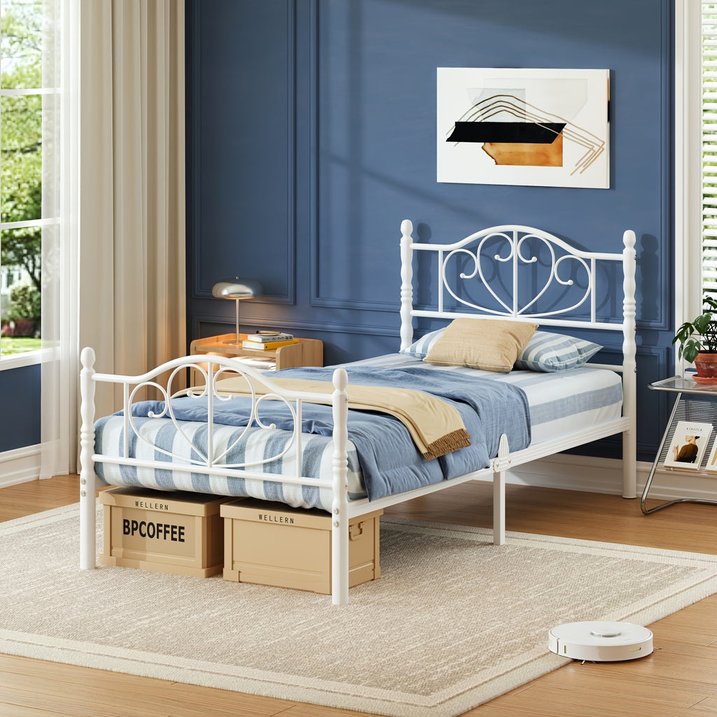 12 inch platform bed frame victorian style headboard - Temu