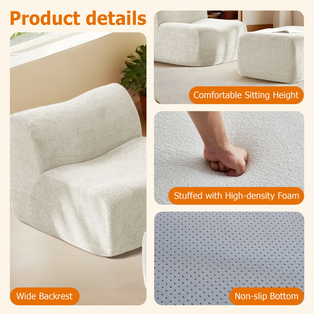 31 89 w single sofa chair   boneless reading chair - Temu