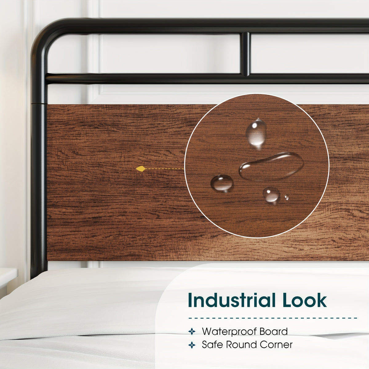 full queen king size bed frame metal bed wood - Temu