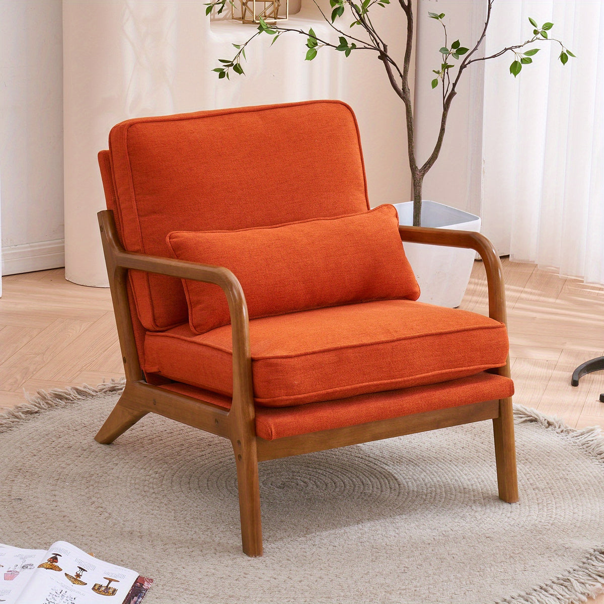 comfy accent chair   century modern lounge armchair - Temu