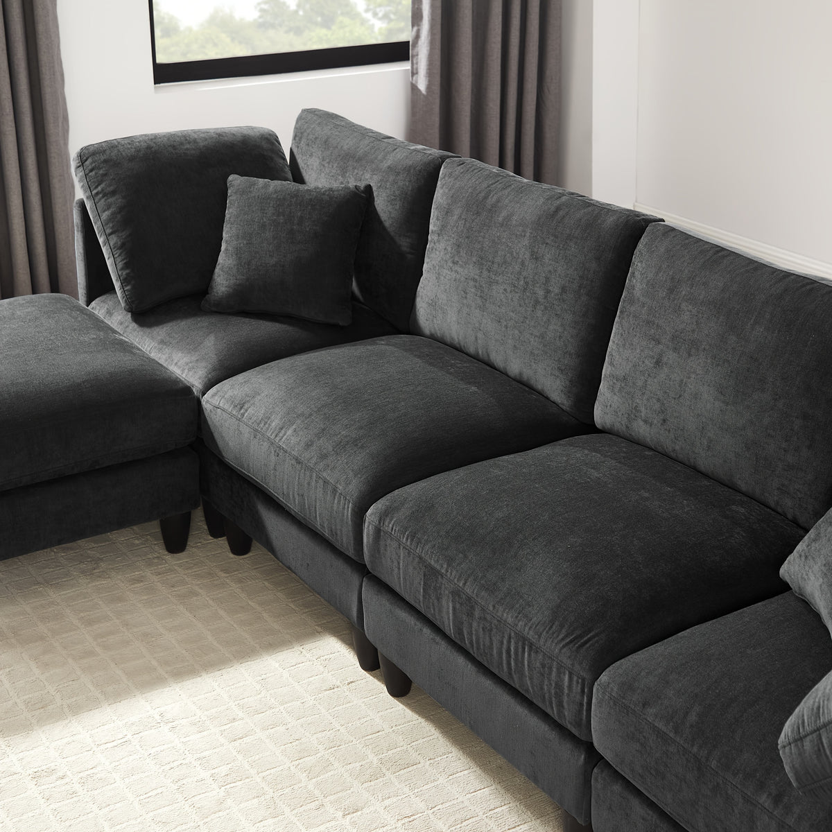 7 seater upholstered sectional sofa   combinable in - Temu