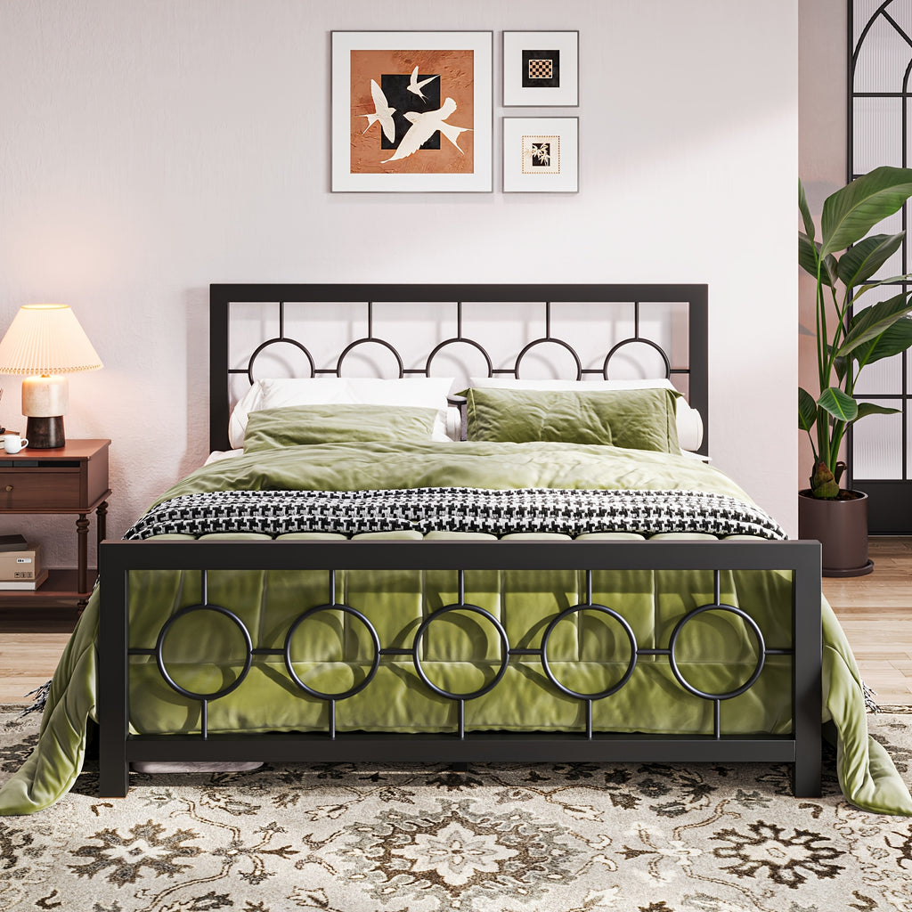 metal bed frame vintage   headboard - Temu
