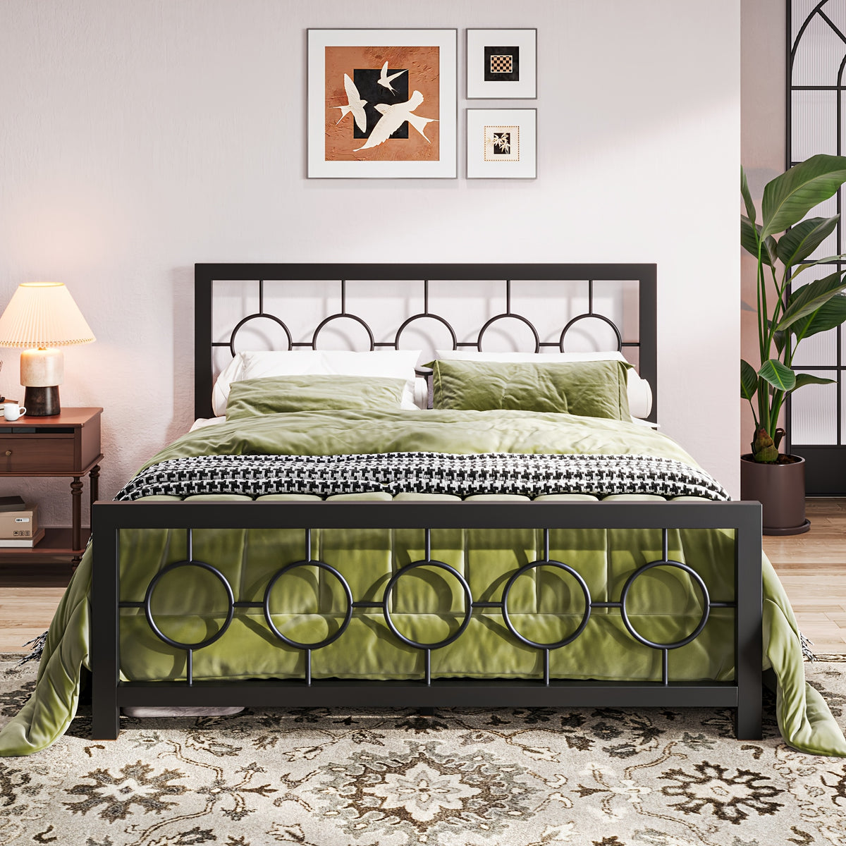 metal bed frame vintage   headboard - Temu