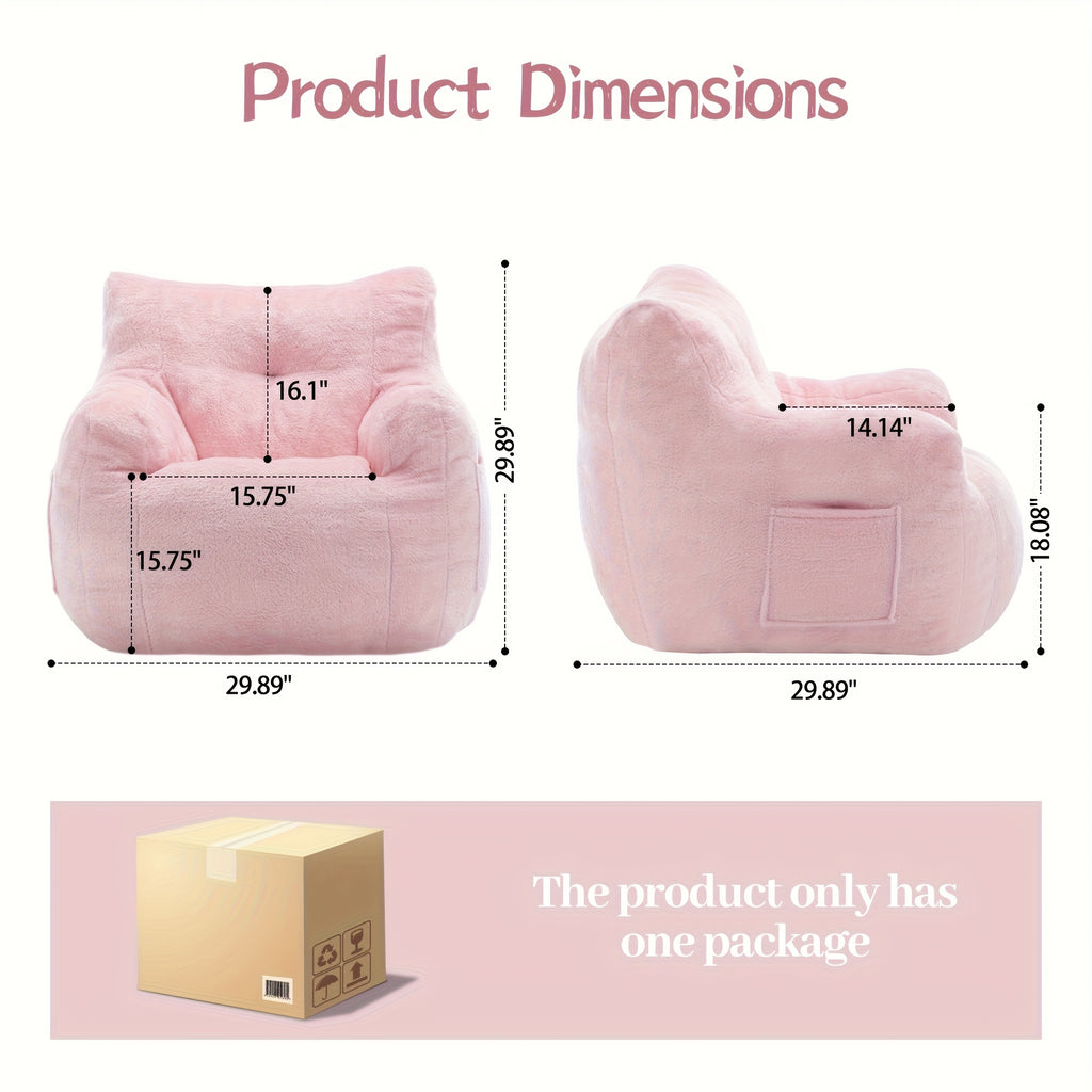 lounge chair comfortable chair sponge filled bean bag sofa - Temu
