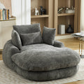 oversized chaise lounge chair indoor deep seat chenille - Temu