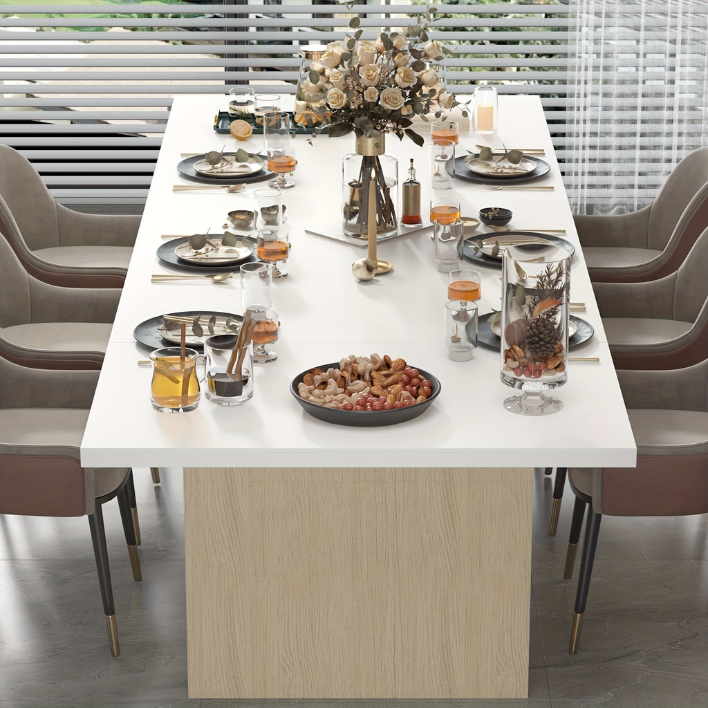 12 person large wooden dining table 126 l rectangular dining - Temu