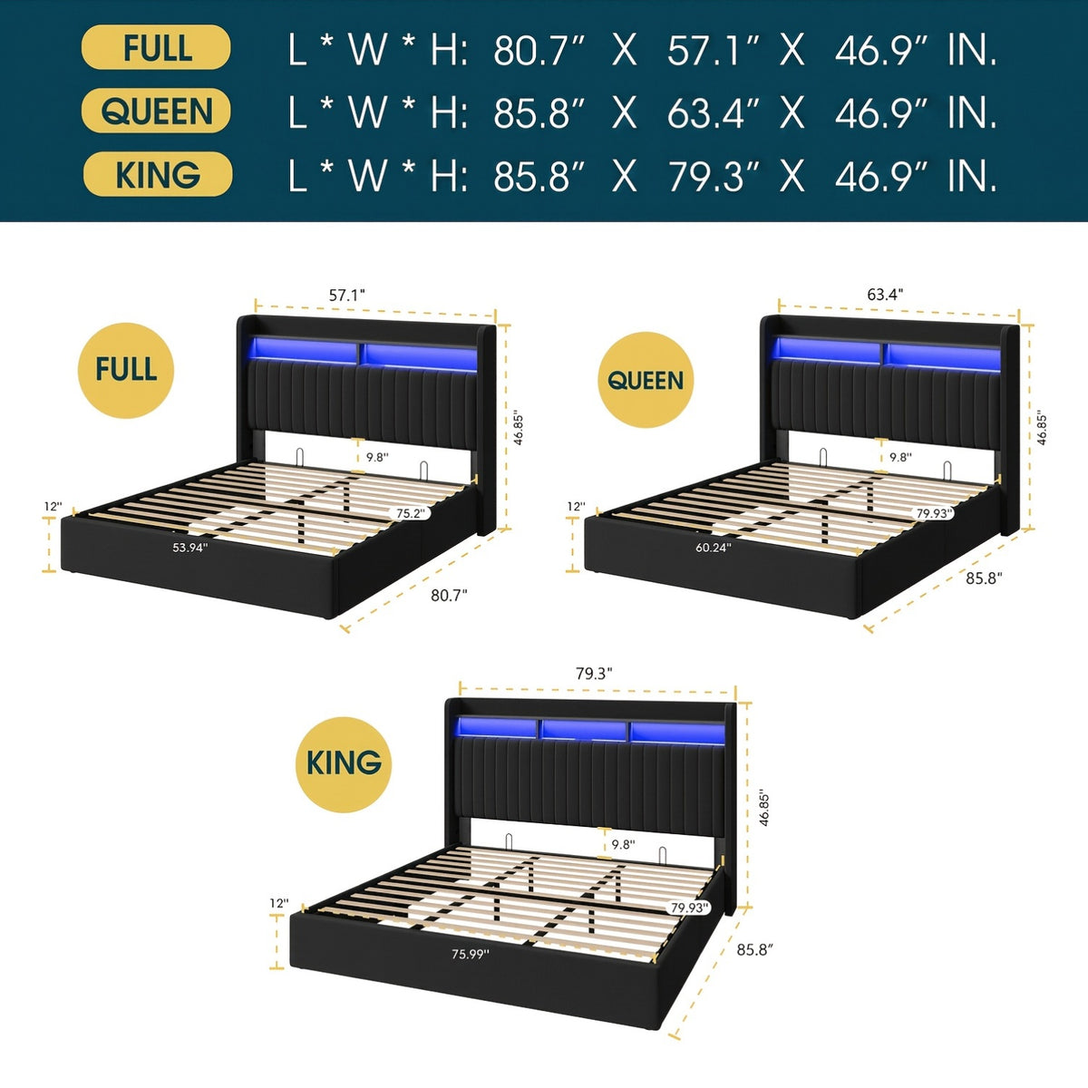 lift storage bed frame velvet vertical channel - Temu
